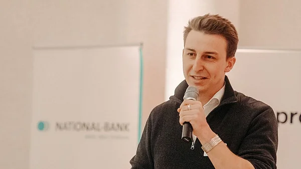 Louis Jarvers beim Heiratsmarkt an der UW/H (Foto: Michael Kotowski)